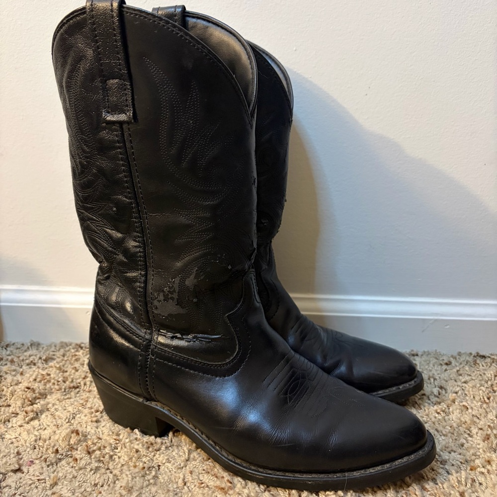 Laredo Lea Vamp Fox Western Cowboy Boots Men’s 8.5